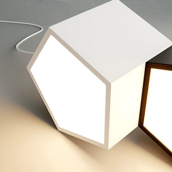 Creative Geometric LED Industrial Style Chandeliers Pendant Light Hanging Lamp - Image 11