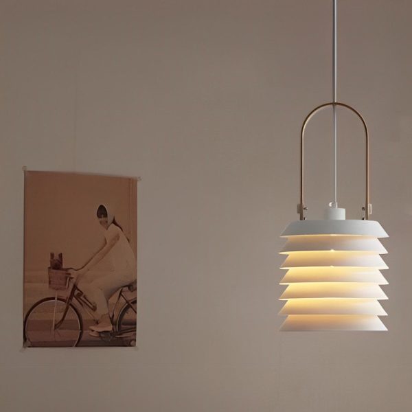 Creative Multi-layer Metal Minimalist Nordic Pendant Light Hanging Lamp - Image 6