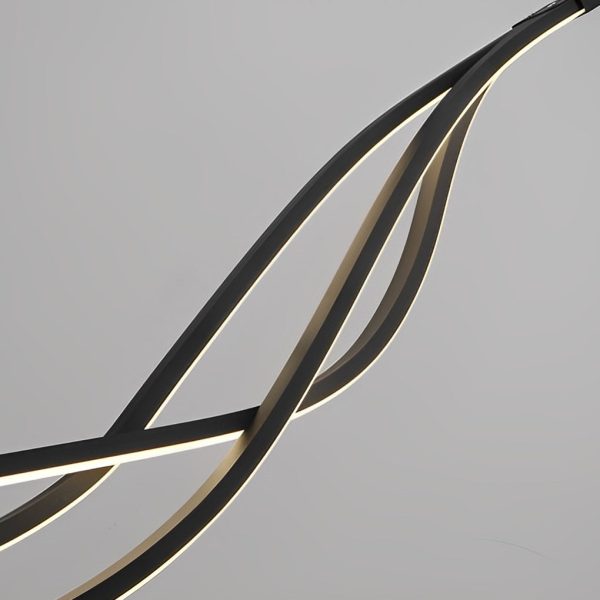 Long Waves Lines Stepless Dimming with Remote Nordic Chandelier Light - Image 11