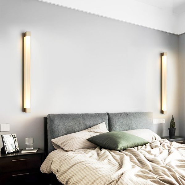 Minimalist Strip Crystal LED Postmodern Wall Lamp Wall Sconce Lighting - Image 7