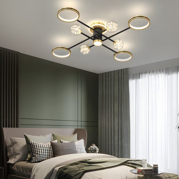 Starry Flowers Three Step Dimming Modern Ceiling Lights Fixture Hanging Lamp - Image 5