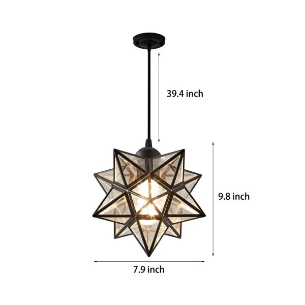 Creative Five-Pointed Star Three Step Dimming Modern Pendant Lights - Image 7