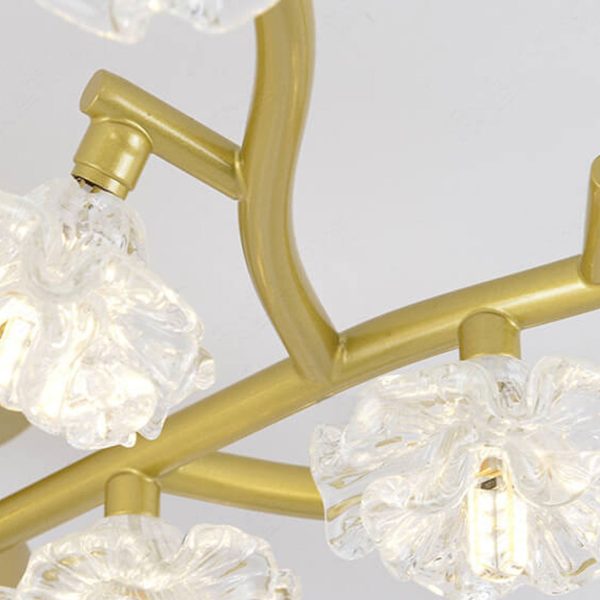 Nordic Creative Plum Blossom Tree Branch LED Semi-Flush Mount Ceiling Light - Image 11