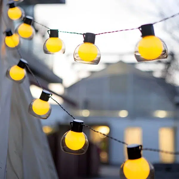 Battery Operated USB Solar 40 Lights LED Bulbs Outdoor String Lights - Image 8