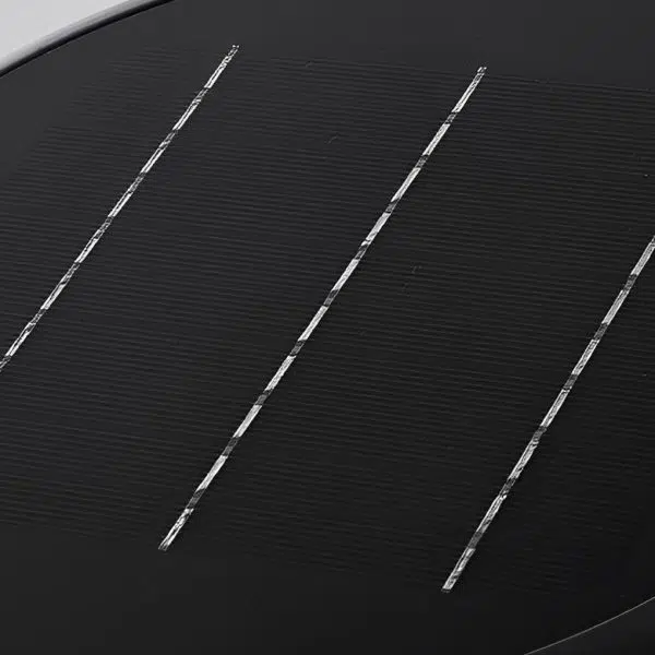 Round Dimmable LED Waterproof Black Modern Solar Fence Post Lights Pillar Lamp - Image 11