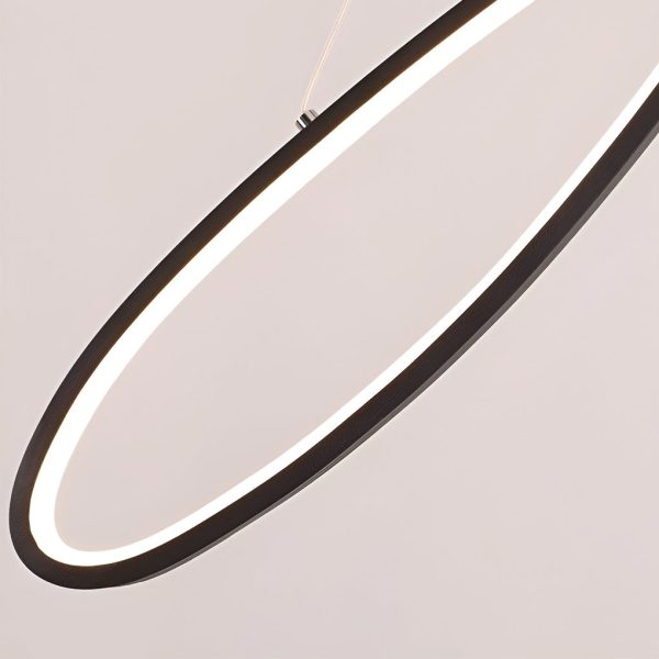 Creative Line Stepless Dimming LED Black Nordic Kitchen Pendant Lighting - Image 11