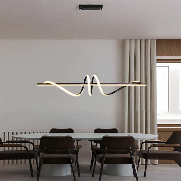 Creative Strip LED Stepless Dimming Nordic Kitchen Pendant Lighting - Image 5