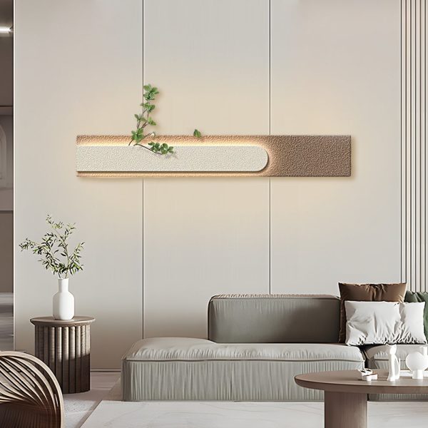 Rectangular Three-Dimensional Sandstone USB Remote LED Wall Lamp Painting - Image 5