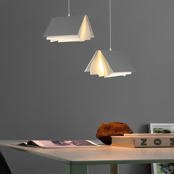 Creative Folder Book Iron Decor Modern Small Chandelier Pendant Lights - Image 5