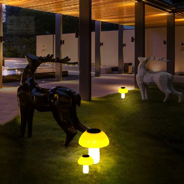 Mushroom Waterproof LED Intelligent Light-controlled Solar Lawn Lights - Image 10