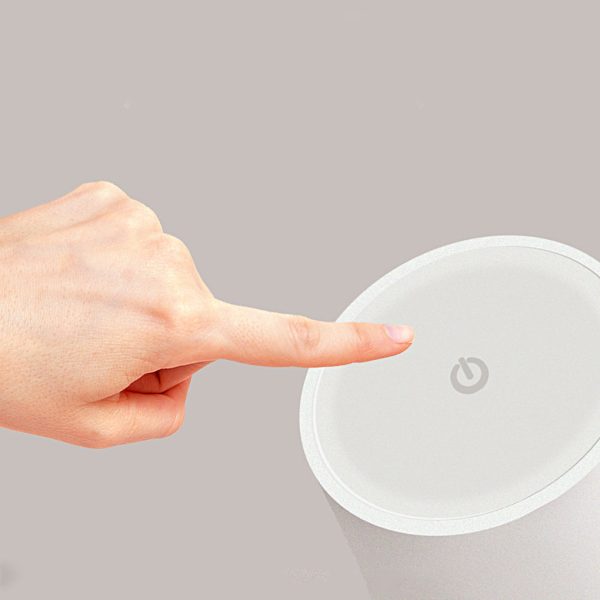 15 Inch Cordless Modern Cool Hue Metal Table Lamp Black/White - Image 11