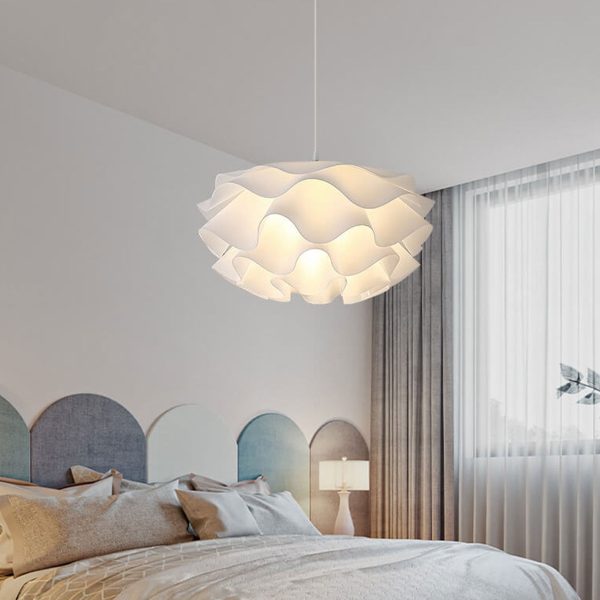 Modern Minimalist Floral Petal Multi-Layered Acrylic 1-Light Pendant Light - Image 16