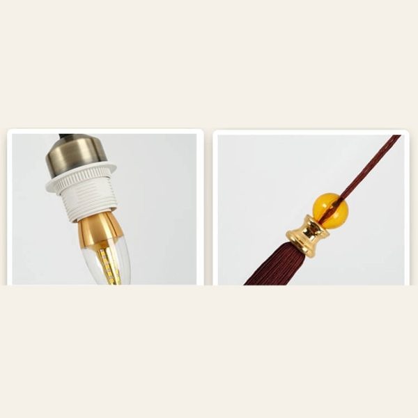 Chinese Retro Light Luxury Wrought Iron 1-Light Pendant Light - Image 24