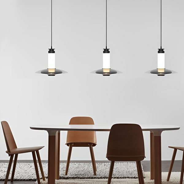 Minimalist Creative Round Glass LED Modern Pendant Lights Chandelier - Image 4
