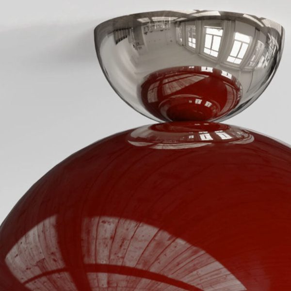 Modern Simple Wrought Iron Semi-Circle 1-Light Semi-Flush Mount Lighting - Image 5