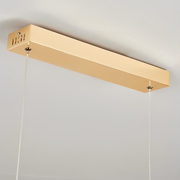 Art Strips Hardware Plating Stepless Dimming LED Nordic Chandelier - Image 8