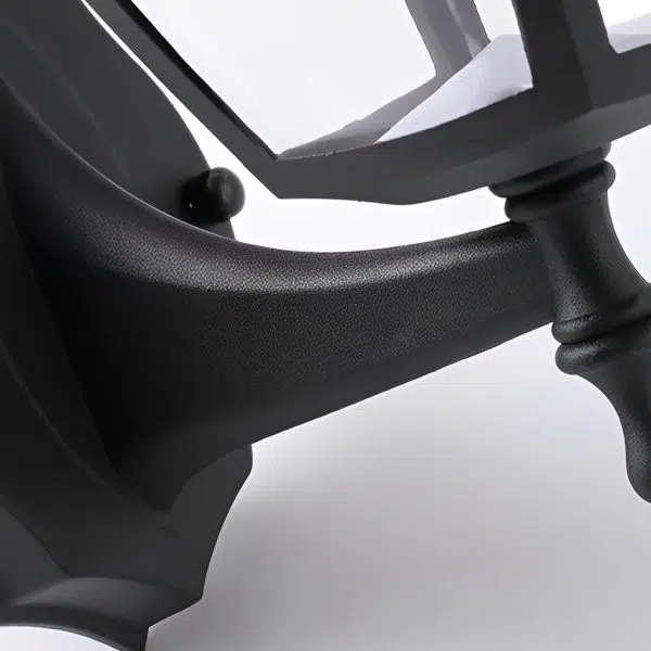 1-Light Black Solar Powered Porch Sconce LED Outdoor Wall Light - Image 11