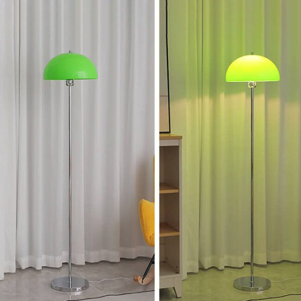 Nordic Vintage Acrylic Clear Dome LED Standing Floor Lamp - Image 13