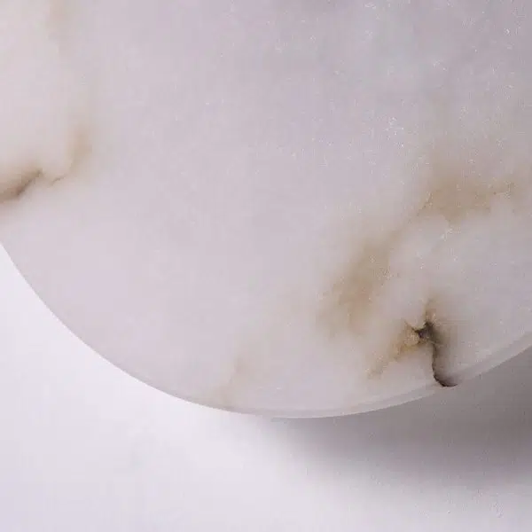 Modern Luxury Round Marble Iron LED Wall Sconce Lamp - Image 8