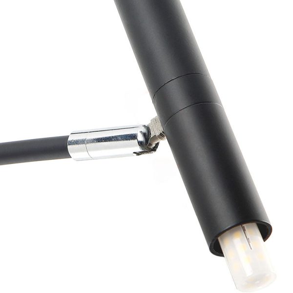 Contemporary Scandinavian Round Radioactive Iron Aluminum 12/24 Light Chandelier For Living Room - Image 13