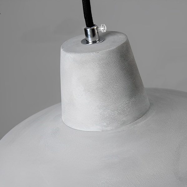 Round Creative Resin Cement Minimalist Industrial Pendant Light Chandelier - Image 11