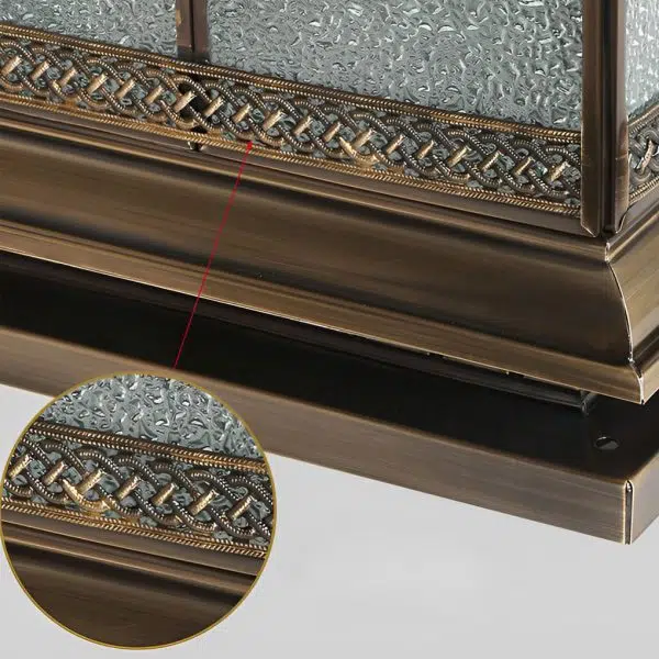 Intelligent Four Step Dimming Waterproof Retro Solar Fence Post Lights - Image 11