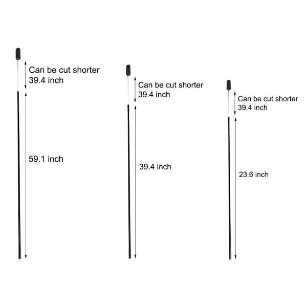 Black Long Vertical Linear LED Pendant Ceiling Light - Image 7