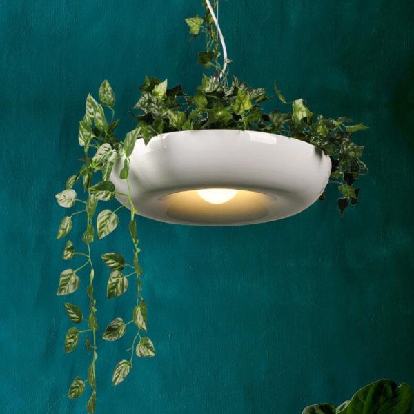 Modern Creative Refreshing Circle Plant 1-Light Pendant Light - Image 3