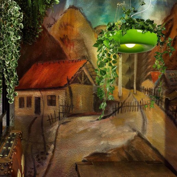 Modern Creative Refreshing Circle Plant 1-Light Pendant Light - Image 7