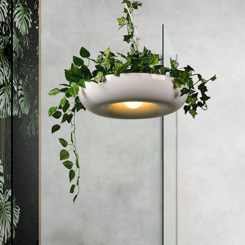 11539361264-700077257-f356a14c-84cc-458a-8069-2cadf62437bf.jpg Modern Creative Refreshing Circle Plant 1-Light Pendant Light - Image 1