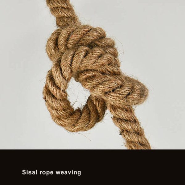 Retro Rope Hanging 1-Light Glass Globe Pendant Light - Image 12