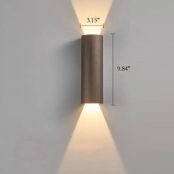 Modern Minimalist Aluminum Cylindrical LED Wall Sconce Lamp - Image 14