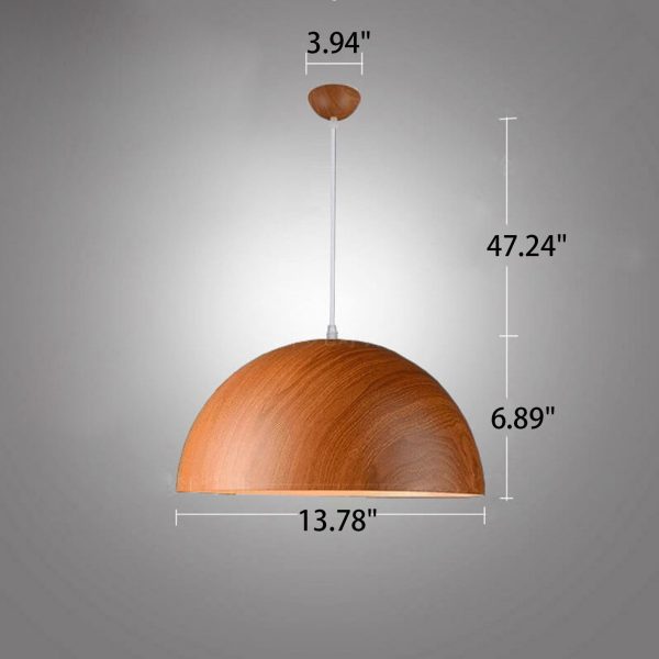 Nordic Minimalist Marbled Semicircle 1-Light Pendant Light - Image 7
