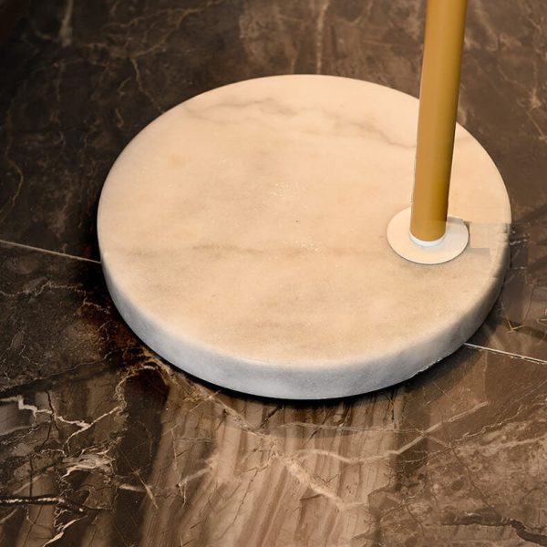 Vintage Fabric Marble Fishing Imitation Bamboo Rod 1-Light Standing Floor Lamp - Image 9