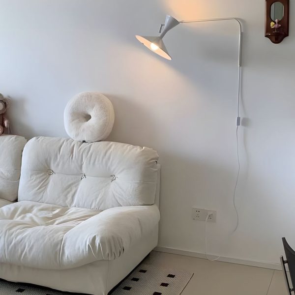 Marseille Swing Arm Wall Lamp Adjustable Long Metal Arm Trumpet Sconce - Image 5