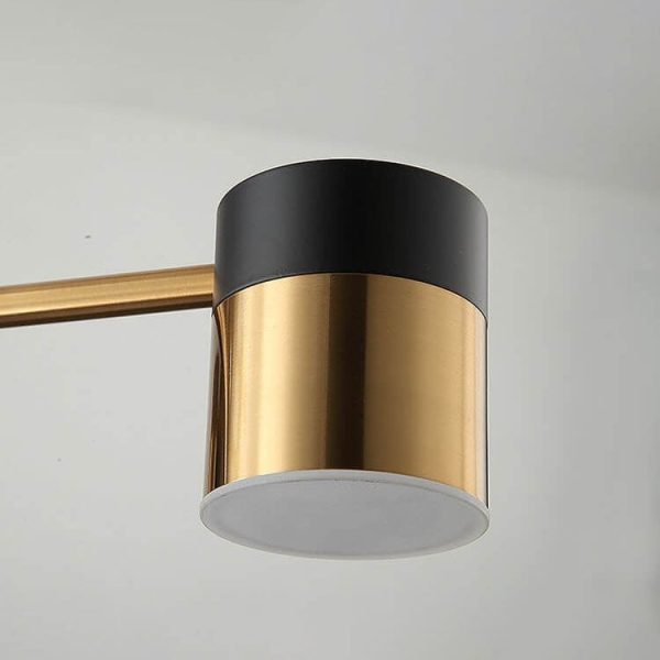 Modern Minimalist Black Gold Balanced 4-8 Light Semi-Flush Mount Light - Image 15