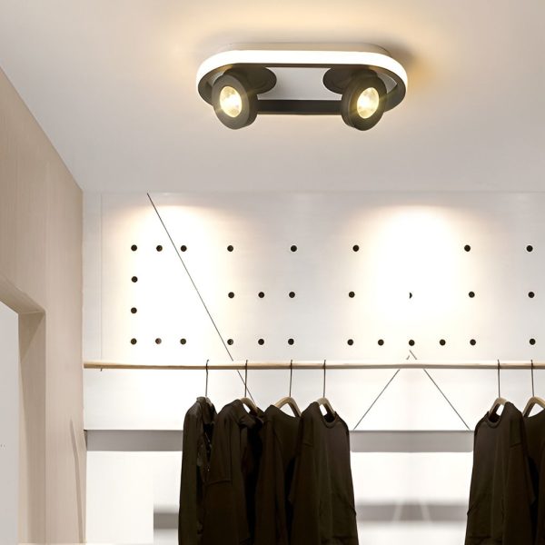 Rounded Rectangular LED Adjustable Spotlight Modern Ceiling Lights - Image 3