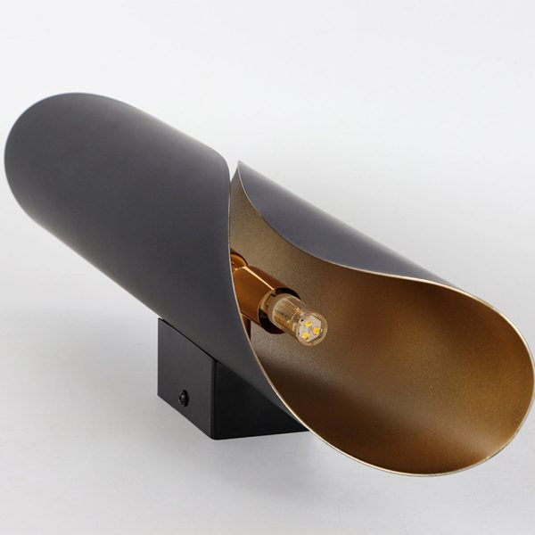 Nordic Unique Arc Background Wall Bedside Industrial Style Wall Lamp - Image 13