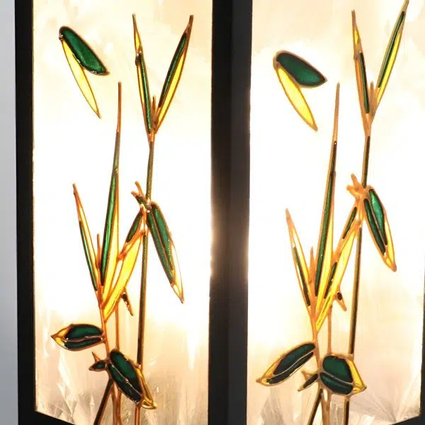 Square Landscape Pattern LED Vintage Solar Outdoor Path Lights Post Lights - Image 12