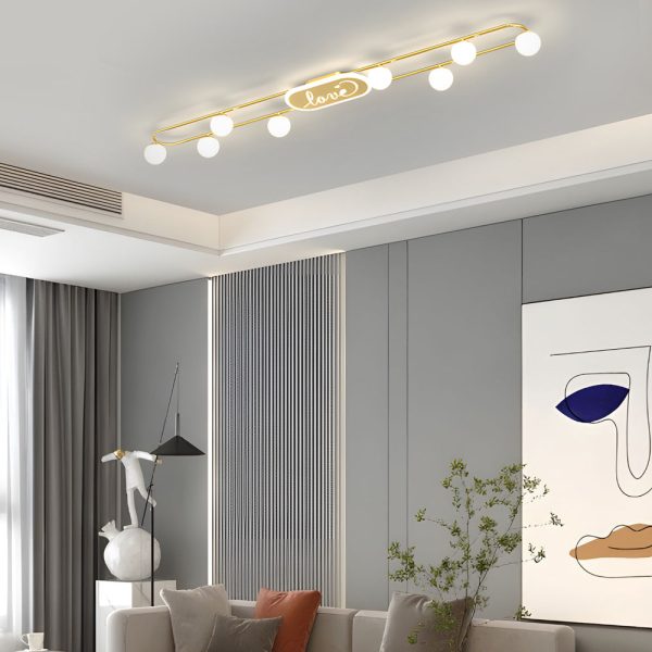 4/6/8 Round Acrylic Balls Three Step Dimming Modern Ceiling Light Fixture - Image 6