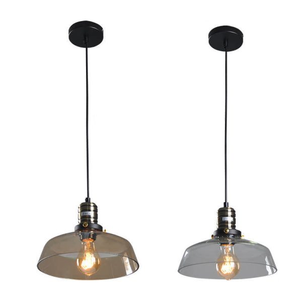 Industrial Simple Personalized Transparent Glass Bowl 1-Light Pendant Light - Image 10