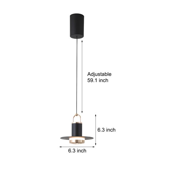 Small Simple Creative Metal Glass LED Nordic Hanging Lights Pendant Lamp - Image 8