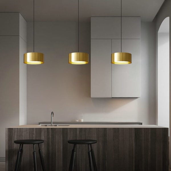 Modern Minimalist Round Head Iron LED Pendant Light - Image 17