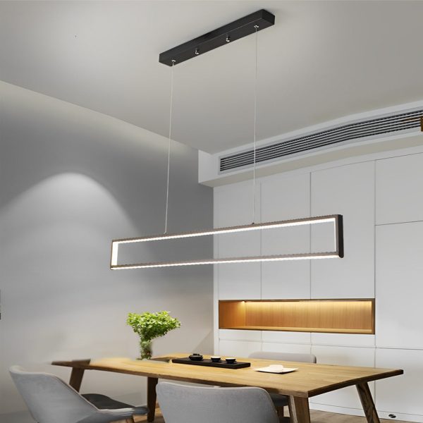 Creative Rectangular Frame LED Modern Chandelier Hanging Ceiling Lamp - Image 8