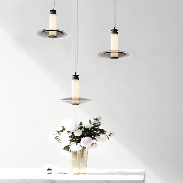 Minimalist Creative Round Glass LED Modern Pendant Lights Chandelier - Image 6