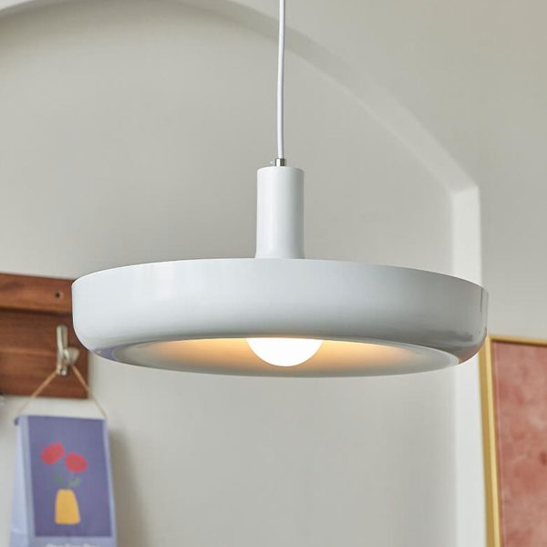 Nordic Minimalist UFO Metal Disc 1-Light Pendant Light - Image 15