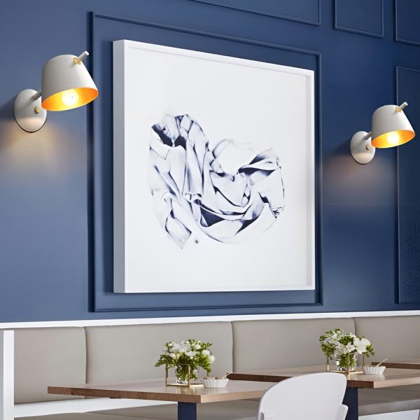 Hat-style Matte Metal Nordic Mounted Modern Wall Sconce Lighting - Image 10