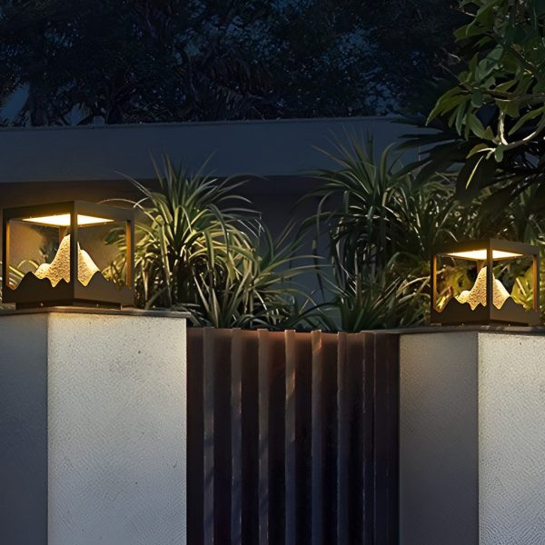 Outdoor Solar Waterproof Mountain Landscape Decorative Lighting Column Light - Image 9