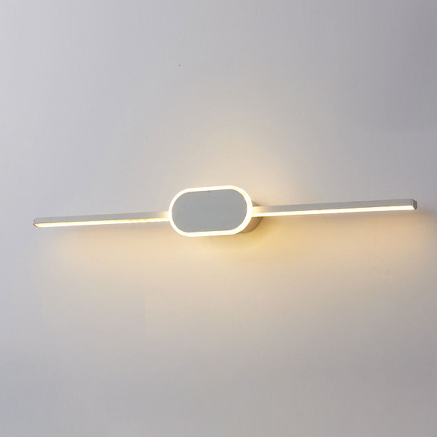 12-e6917fb2-6eb7-4856-b948-ae8ba9a55463.jpg Modern Minimalist Long Strip Oval Base Vanity Light LED Wall Sconce Lamp - Image 8