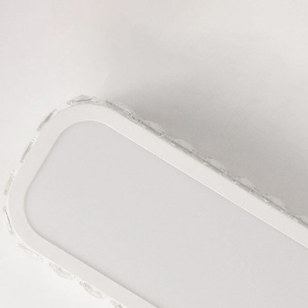 Modern Luxury Crystal Long Strip Acrylic LED Flush Mount Ceiling Light - Image 12